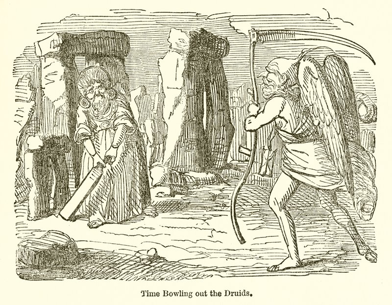 Czas wybija druidów autorstwa John Leech