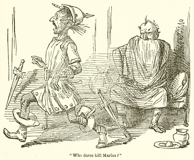 Kto ośmiela się zabić Mariusa? autorstwa John Leech