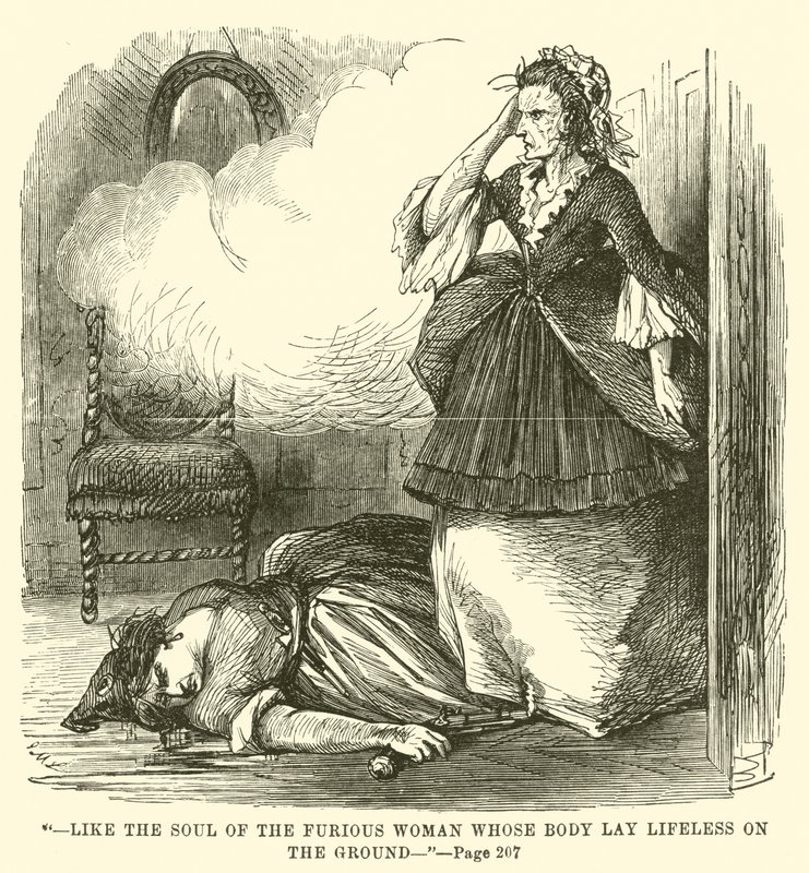 Ilustracja do Opowieści o dwóch miastach autorstwa Charlesa Dickensa autorstwa John McLenan