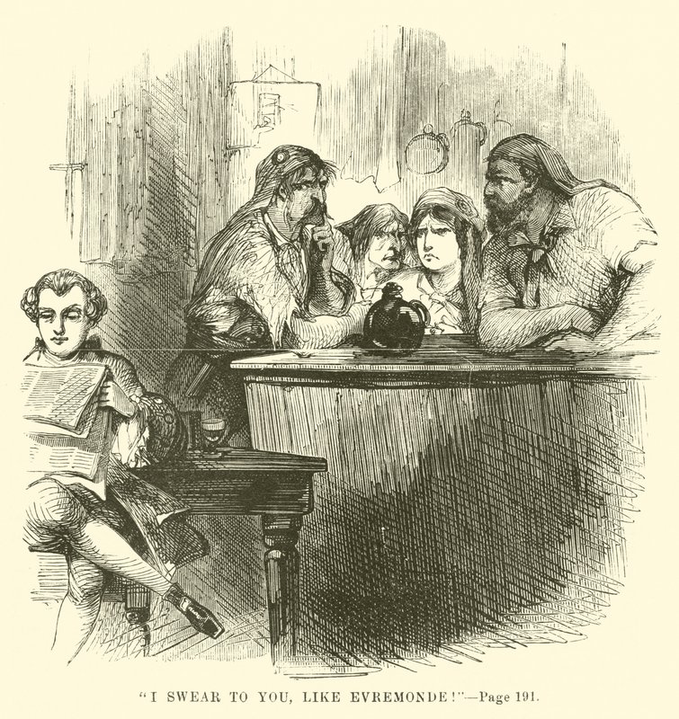 Ilustracja do Opowieści o dwóch miastach autorstwa Charlesa Dickensa autorstwa John McLenan