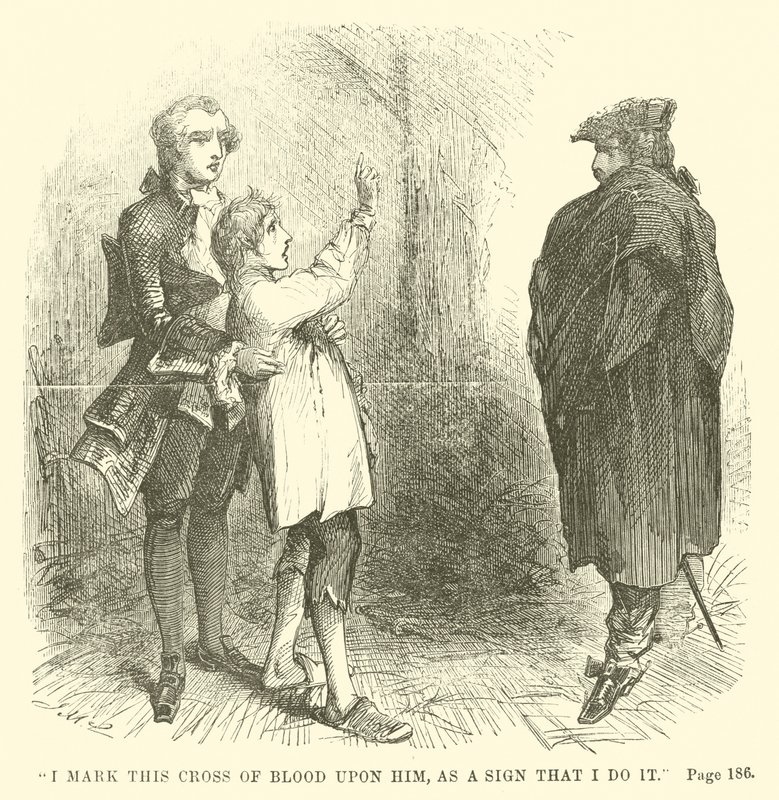 Ilustracja do Opowieści o dwóch miastach autorstwa Charlesa Dickensa autorstwa John McLenan