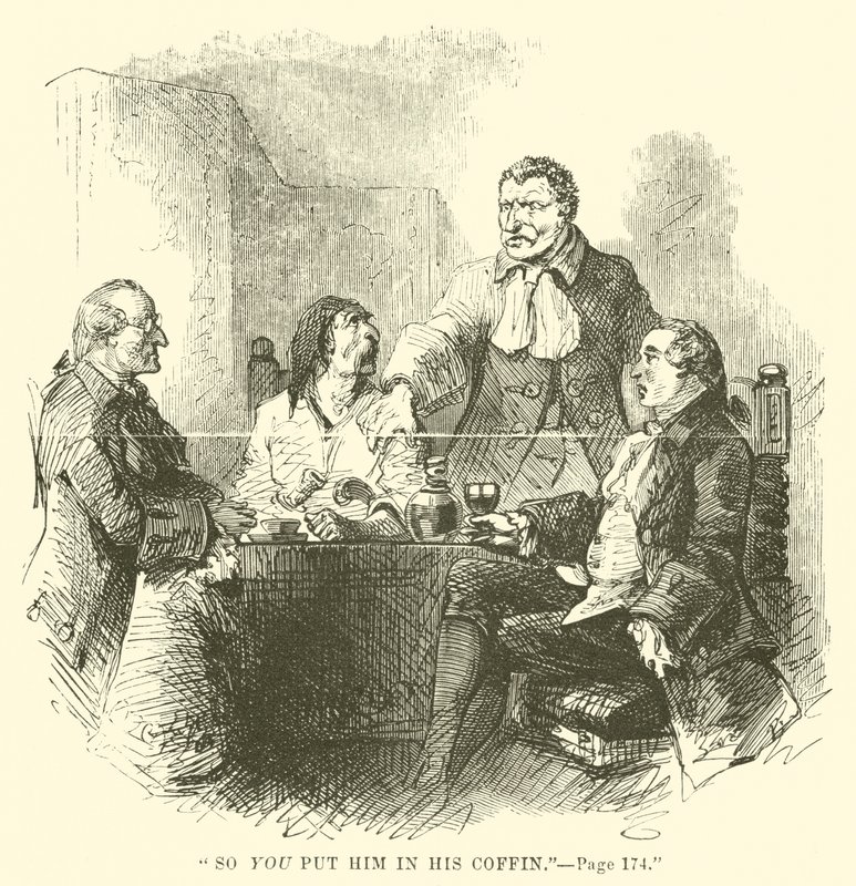 Ilustracja do Opowieści o dwóch miastach autorstwa Charlesa Dickensa autorstwa John McLenan