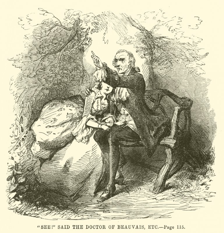 Ilustracja do Opowieści o dwóch miastach autorstwa Charlesa Dickensa autorstwa John McLenan