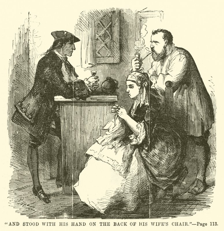 Ilustracja do Opowieści o dwóch miastach autorstwa Charlesa Dickensa autorstwa John McLenan