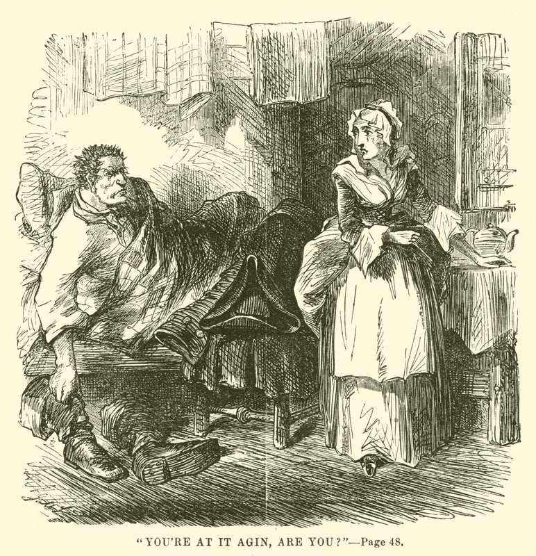 Ilustracja do Opowieści o dwóch miastach autorstwa Charlesa Dickensa autorstwa John McLenan