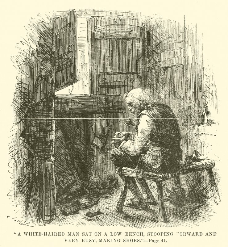 Ilustracja do Opowieści o dwóch miastach autorstwa Charlesa Dickensa autorstwa John McLenan