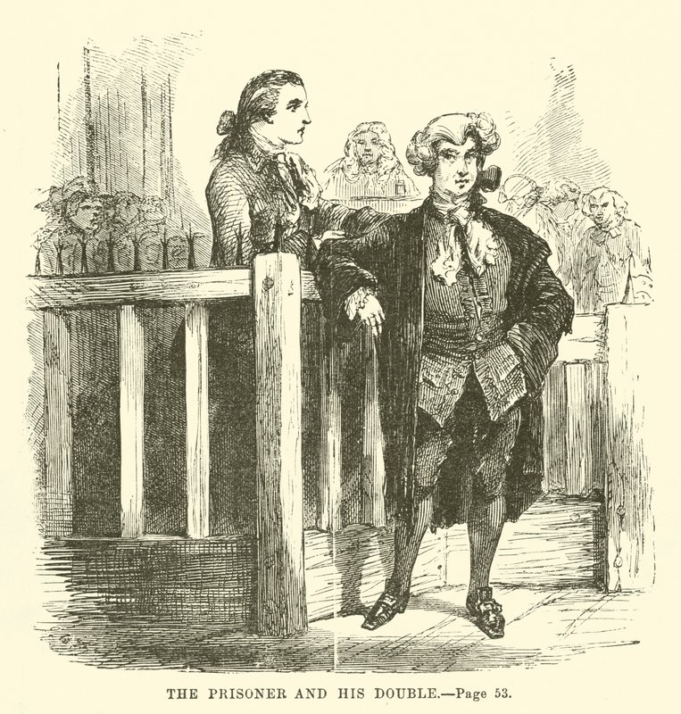 Ilustracja do Opowieści o dwóch miastach autorstwa Charlesa Dickensa autorstwa John McLenan