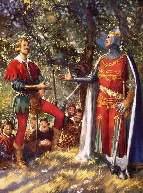 Robin Hood i Ryszard Lwie Serce autorstwa John Millar Watt