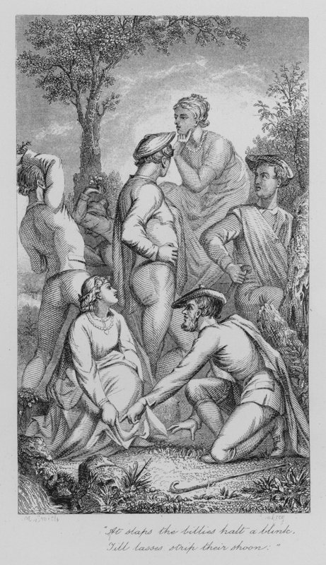 Robert Burns: Święte Targi (grafika) autorstwa John Moyr (attr.to) Smith