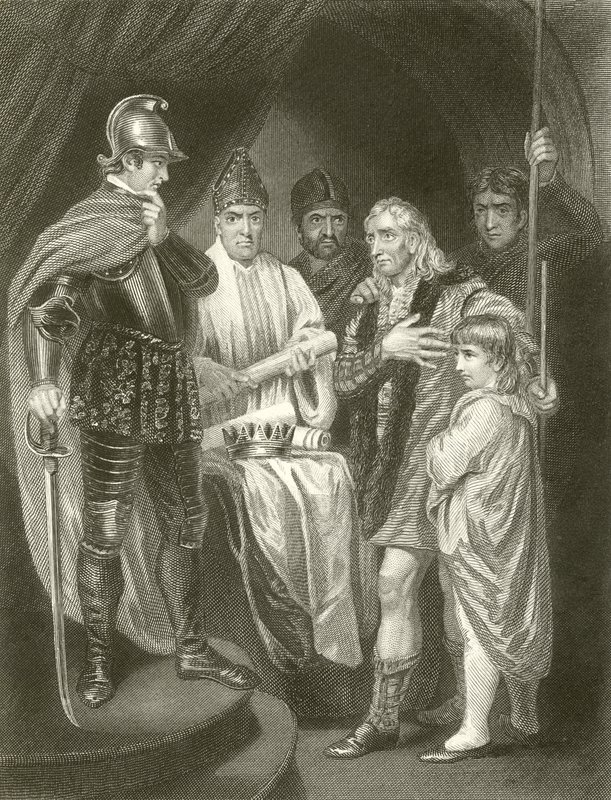 Balliol oddając koronę Edwardowi I autorstwa John Opie