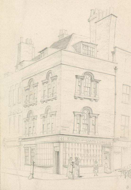 Dom na rogu Red Lion Street i Theobalds Road, naprzeciwko Lamb