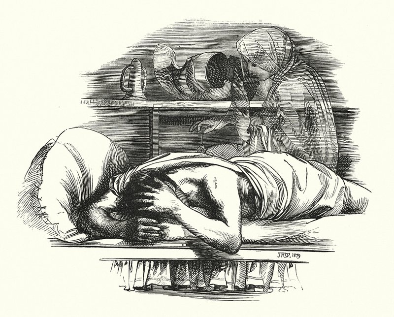 Duch Lukrecji (rycina) autorstwa John Reinhard Weguelin