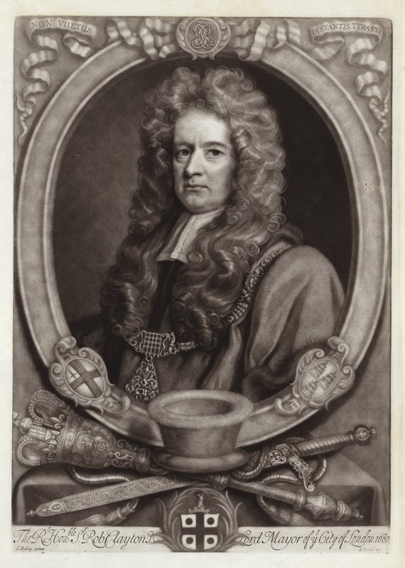 Portret Sir Roberta Claytona autorstwa John Riley