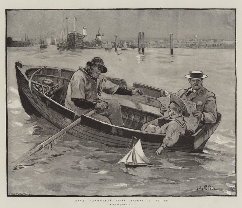Manewry morskie, pierwsze lekcje taktyki autorstwa John Robertson Reid