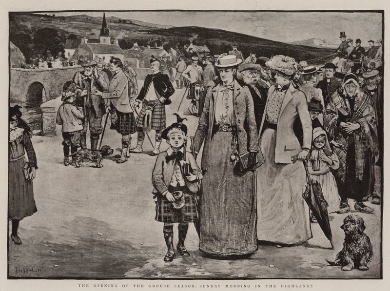 Otwarcie sezonu cietrzewia, niedzielny poranek w górach autorstwa John Robertson Reid