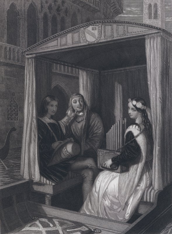 Lady Viola i jej opiekunowie (grafika) autorstwa John Rogers (after) Herbert
