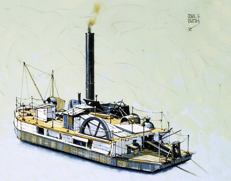 Bertha, pogłębiarka z 1844 r. autorstwa John S. Smith
