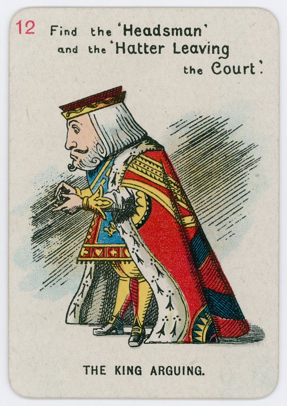 Król się kłóci autorstwa John Tenniel