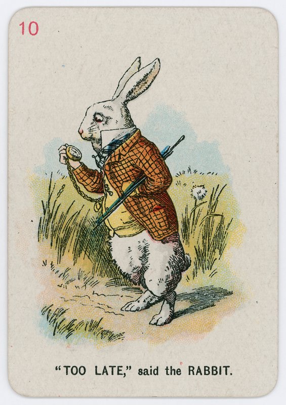Za późno, powiedział Królik autorstwa John Tenniel