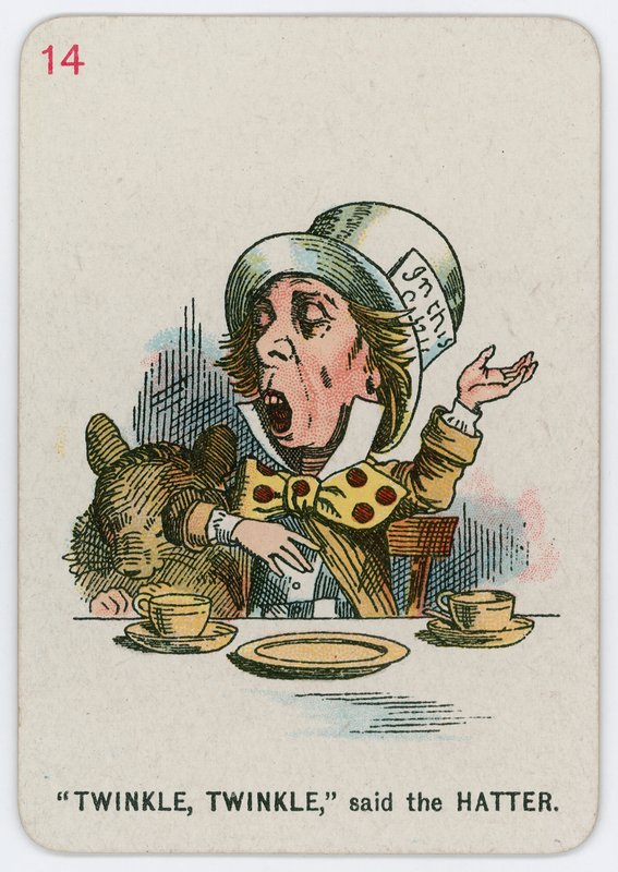 Twinkle, Twinkle, powiedział Kapelusznik. autorstwa John Tenniel