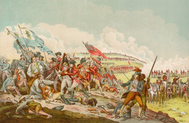 Bitwa o Bunkrowe Wzgórze autorstwa John Trumbull