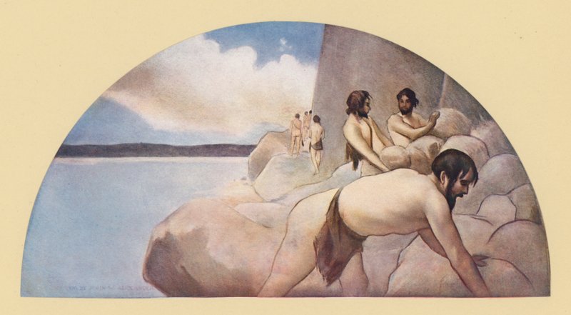 The Cairn (kolorowa litografia) autorstwa John White (after) Alexander