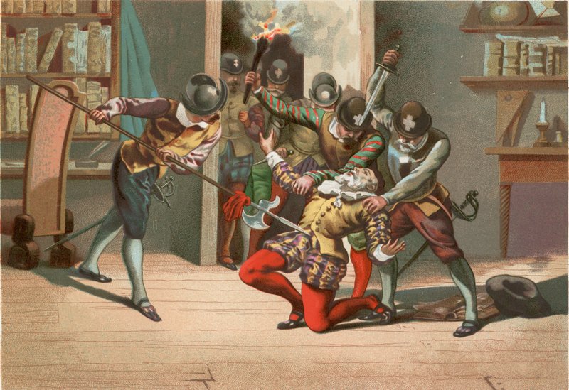 Śmierć Ramusa autorstwa Josep or Jose Planella Coromina