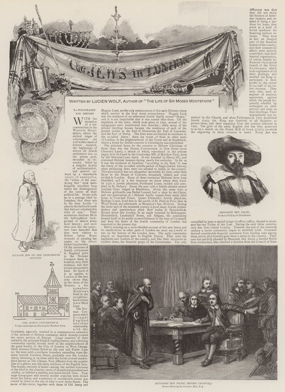 Żydzi w Londynie autorstwa Joseph Finnemore