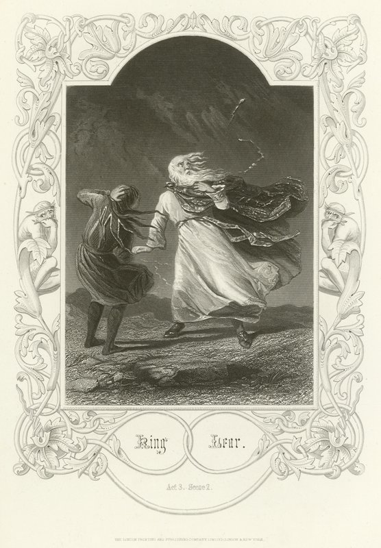 Król Lear, akt III, scena II autorstwa Joseph Kenny Meadows