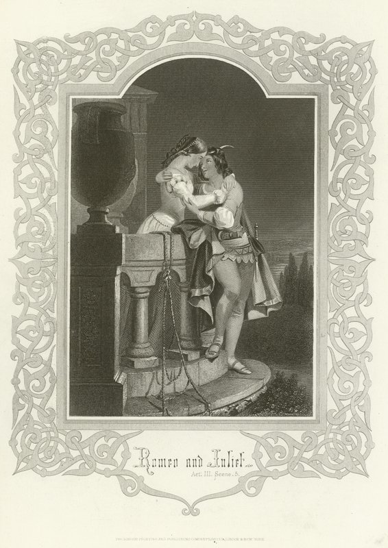 Romeo i Julia, Akt III, Scena V autorstwa Joseph Kenny Meadows