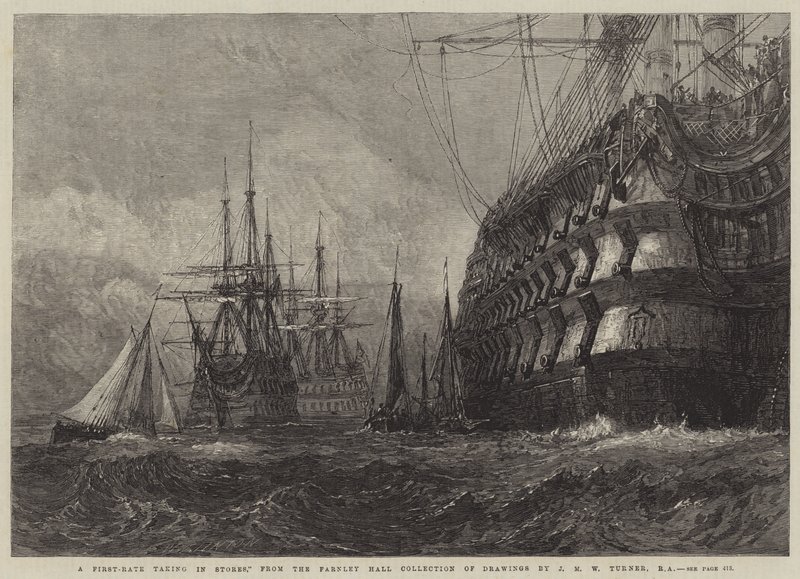 Pierwszorzędne przyjęcie w sklepach autorstwa Joseph Mallord William Turner