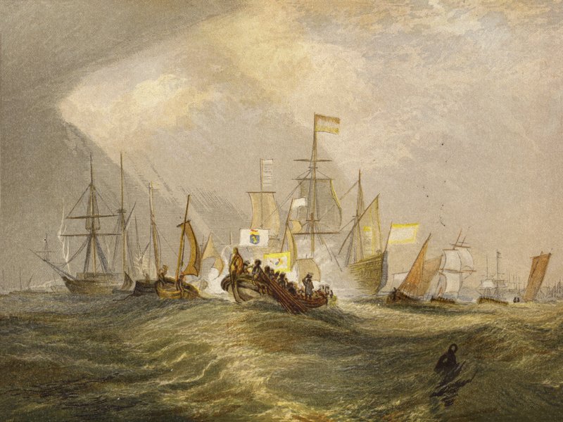 Lądowanie Księcia Orange autorstwa Joseph Mallord William Turner