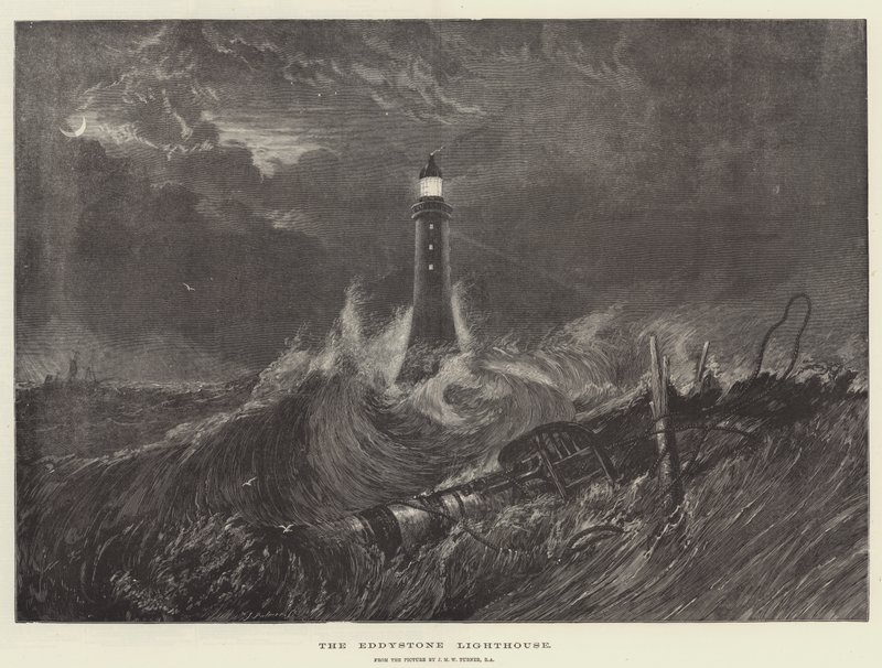 Latarnia morska Eddystone autorstwa Joseph Mallord William Turner