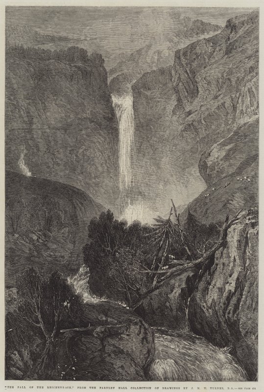 Upadek Reichenbach autorstwa Joseph Mallord William Turner