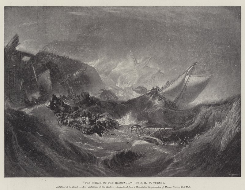 Wrak Minotaura autorstwa Joseph Mallord William Turner