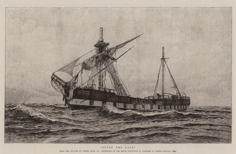 Po wichurze autorstwa Joseph Nash