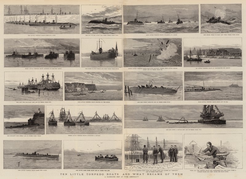 Dziesięć małych kutrów torpedowych i co się z nimi stało autorstwa Joseph Nash