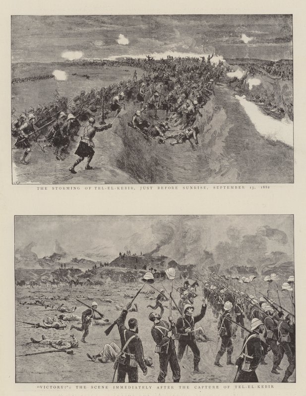 Zdobycie Tel el Kebir autorstwa Joseph Nash