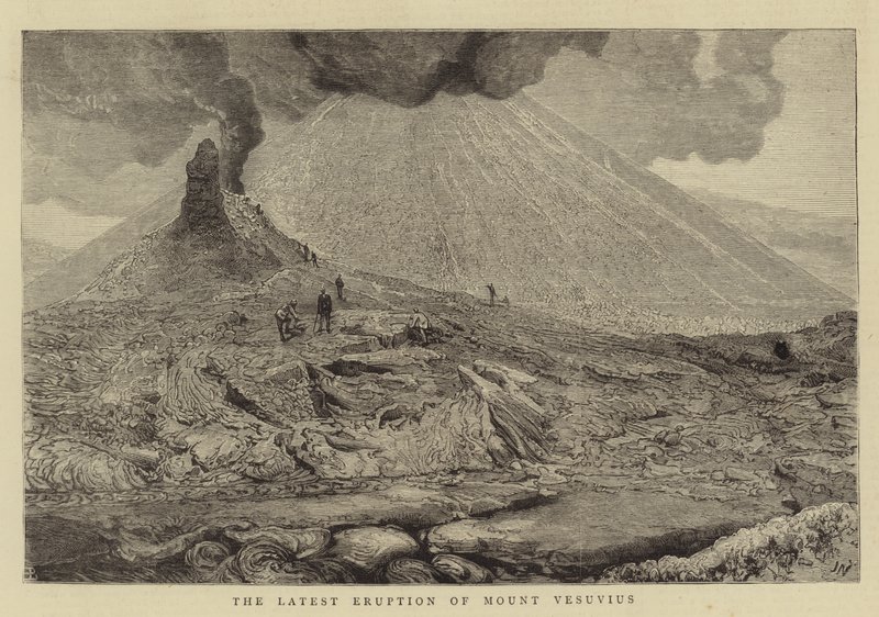 Ostatnia erupcja Wezuwiusza autorstwa Joseph Nash