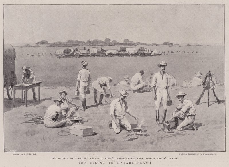 Powstanie w Matabeleland autorstwa Joseph Nash
