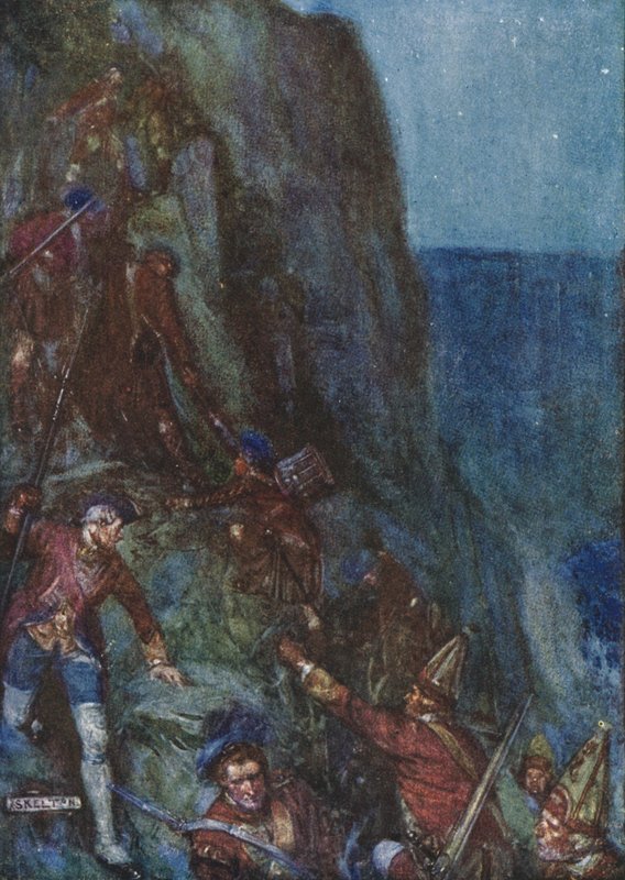 Ślizgając się i potykając, mężczyźni poszli dalej autorstwa Joseph Ratcliffe Skelton