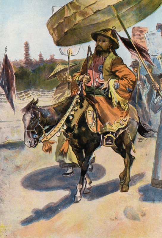 Robinson Crusoe: Chiński Don Kichot (kolor lito) autorstwa Joseph (after) Finnemore
