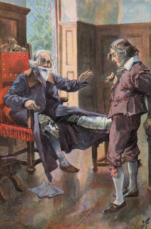 Robinson Crusoe: Mój ojciec daje mi doskonałą radę (kolor lito) autorstwa Joseph (after) Finnemore