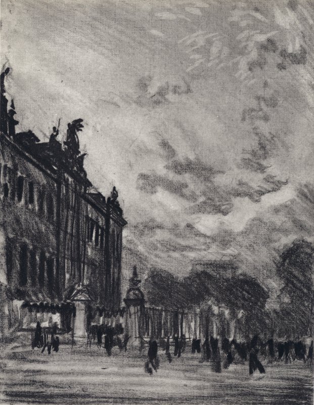 Pałac Buckingham (lito) autorstwa Joseph (after) Pennell