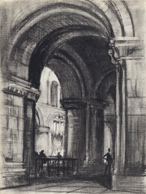 Grób Założyciela, św Bartłomieja Wielkiego (lito) autorstwa Joseph (after) Pennell