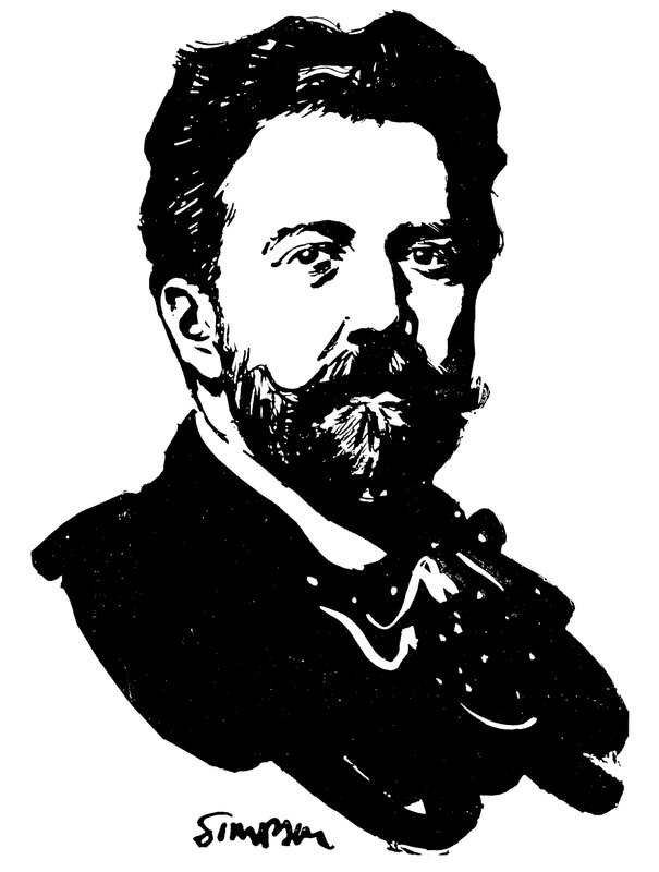 Sir Henry J Wood (litografia) autorstwa Joseph (after) Simpson