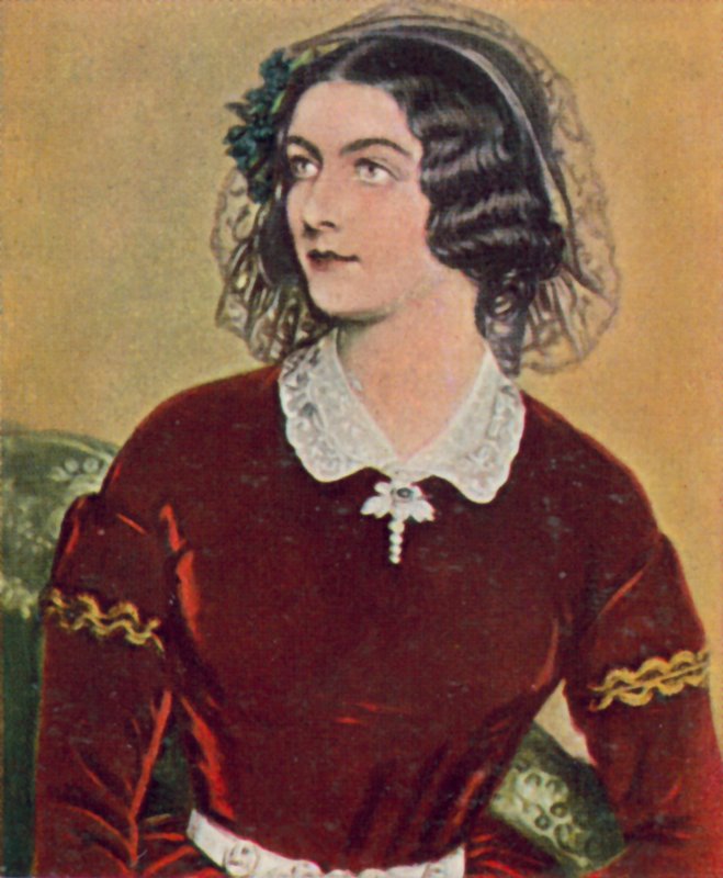 Lola Montez, irlandzka tancerka, która została kochanką króla Ludwika I Bawarskiego (kolorowa litografia) autorstwa Joseph Carl (after) Stieler