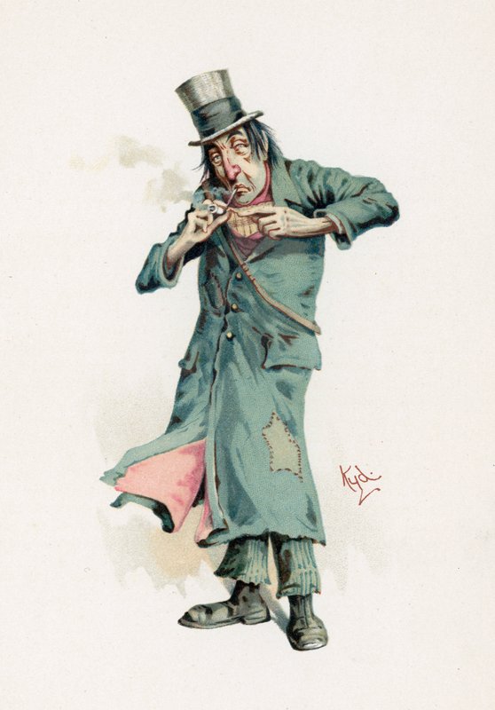 Codlin, ilustracja z „Szkiców postaci Karola Dickensa”, ok. 1890 r. autorstwa Joseph Clayton Clarke