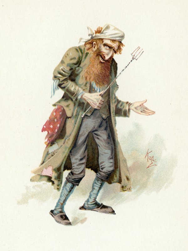 Fagin, ilustracja z "Character Sketches from Charles Dickens", ok. 1890 r. autorstwa Joseph Clayton Clarke
