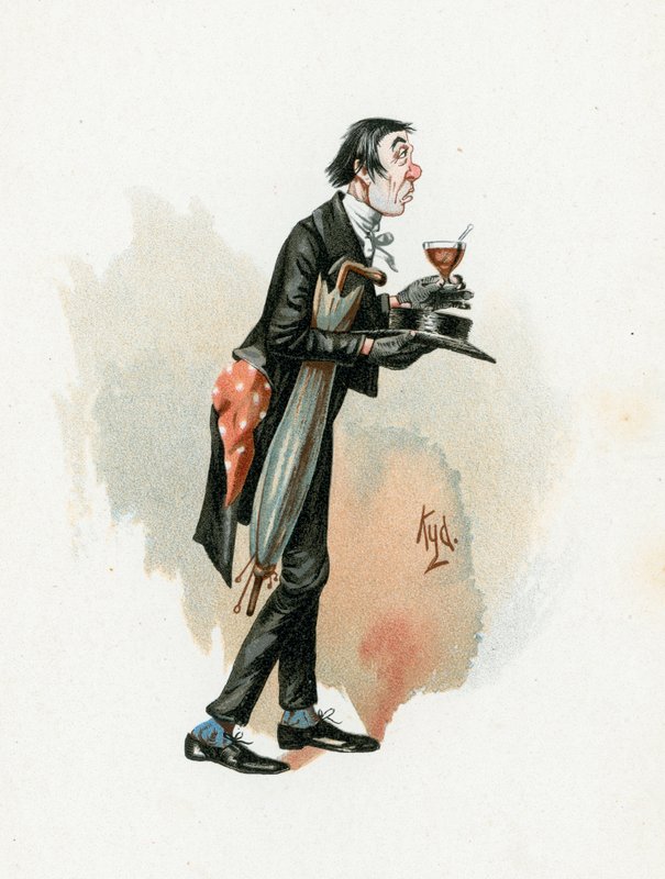 Pan Stiggins, ilustracja z "Character Sketches from Charles Dickens", ok. 1890 r. autorstwa Joseph Clayton Clarke